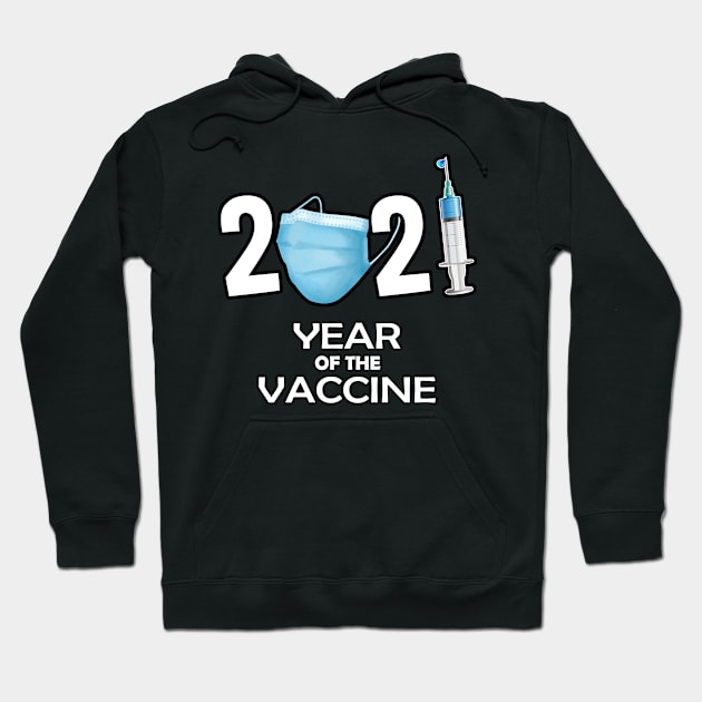 2021 - Year of the Vaccine - Pro Mask and Vaccinated Hoodie by Trade Theory